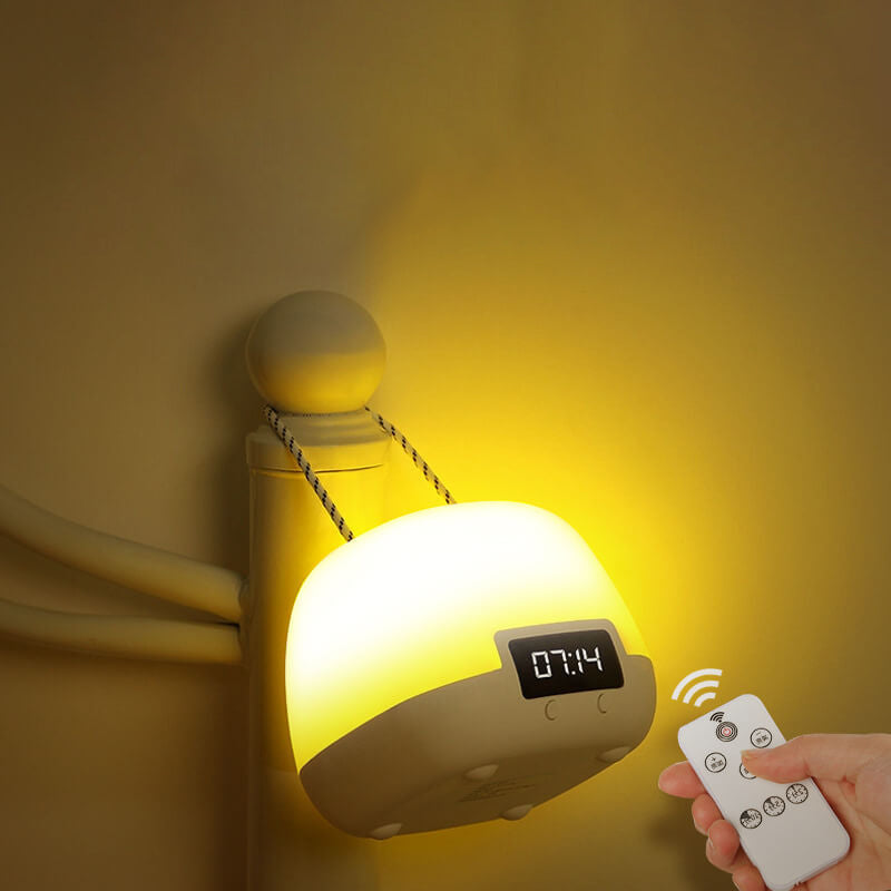 Wszechstronny Budzik LED Lampka Nocna