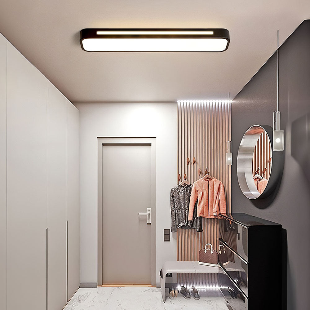 Nordycka minimalistyczna długa lampa sufitowa LED