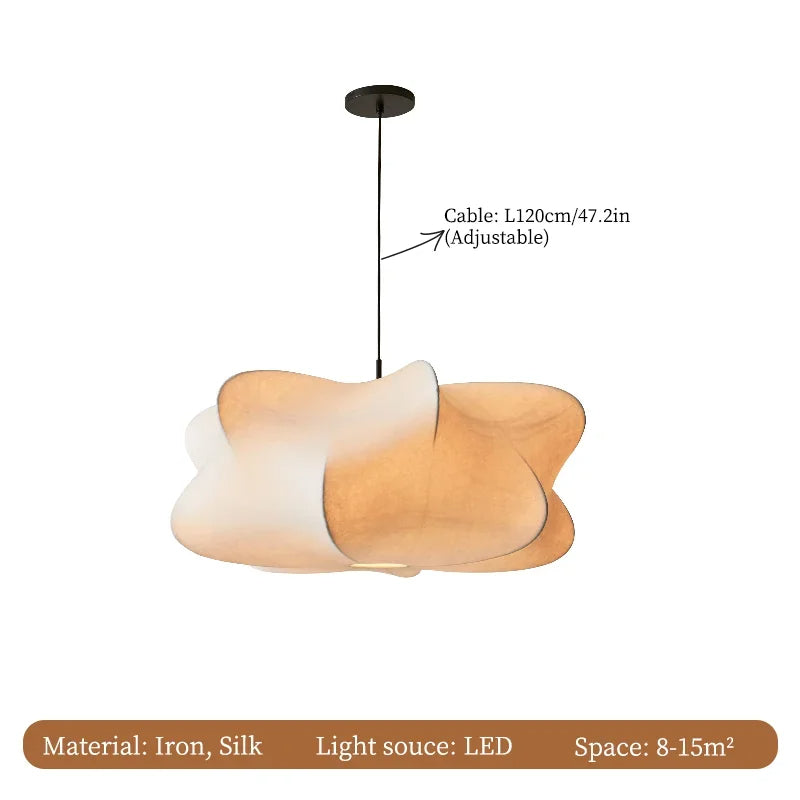 Nowoczesna Lampa Wisząca w Stylu Japońskim