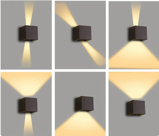 Zestaw 2 sztuk – minimalistyczne bezprzewodowe lampy LED do montażu ściennego
