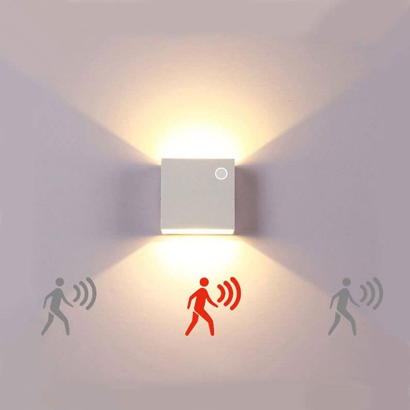 Inteligentne Oświetlenie Zewnętrzne Lampa LED z Czujnikiem Ruchu