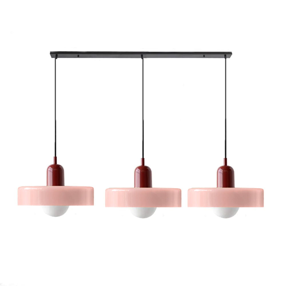 Nowoczesna Lampa Wisząca – Regulowana Lampa Sufitowa z 3 Szklanymi Kloszami