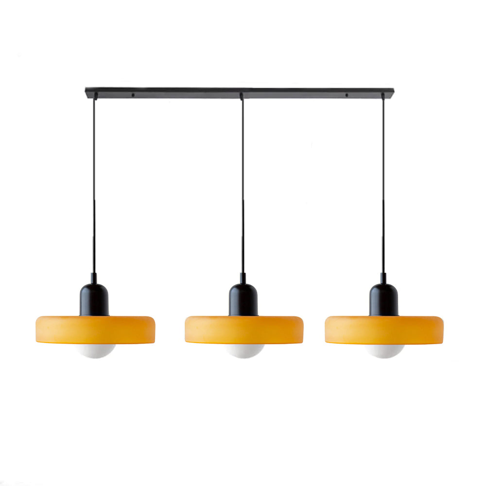 Nowoczesna Lampa Wisząca – Regulowana Lampa Sufitowa z 3 Szklanymi Kloszami