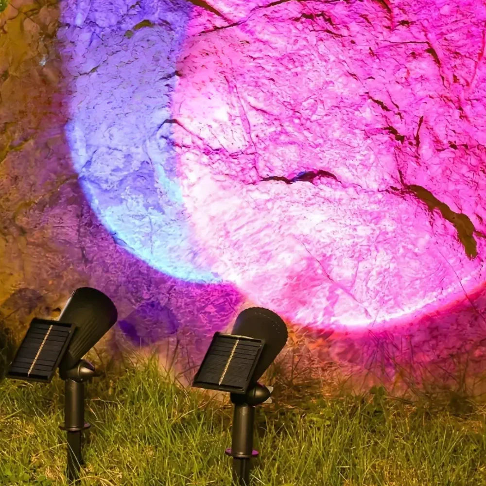 Potężne zewnętrzne solarne LED reflektory