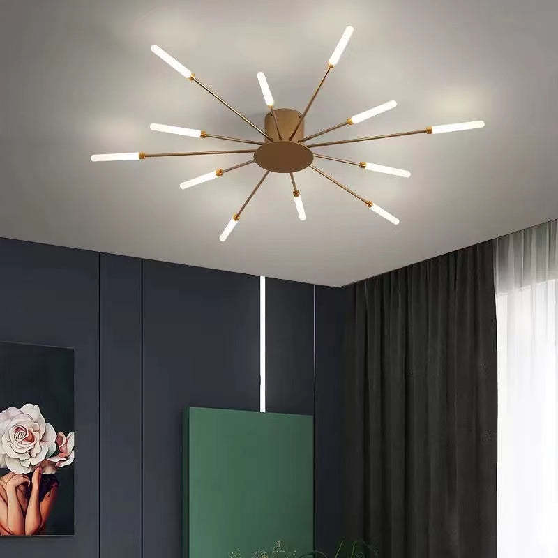 Nowoczesna lśniąca LED lampa sufitowa