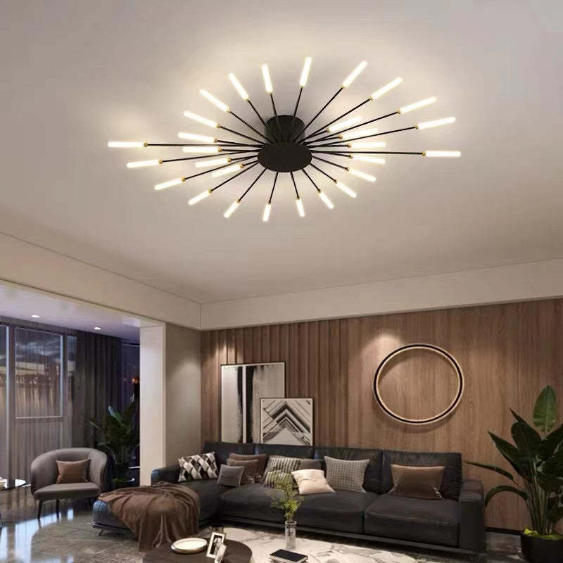 Nowoczesna lśniąca LED lampa sufitowa