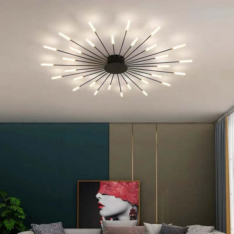 Nowoczesna lśniąca LED lampa sufitowa