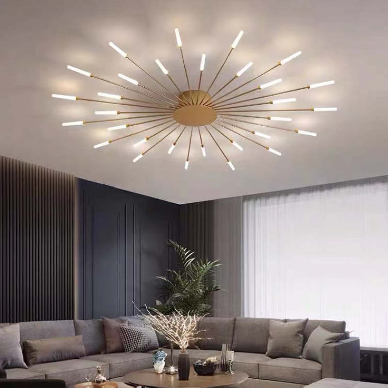 Nowoczesna lśniąca LED lampa sufitowa