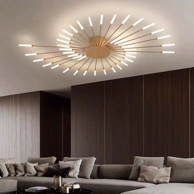Nowoczesna lśniąca LED lampa sufitowa