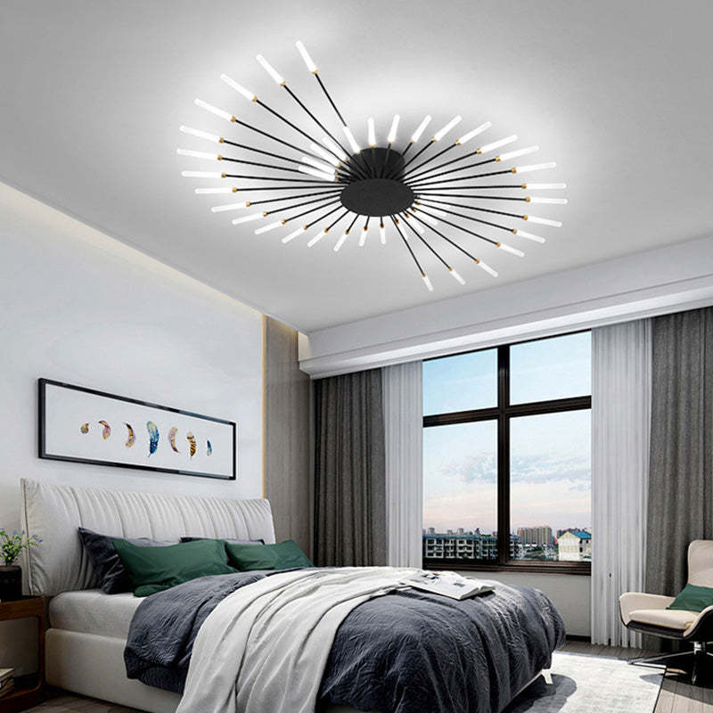 Nowoczesna lśniąca LED lampa sufitowa