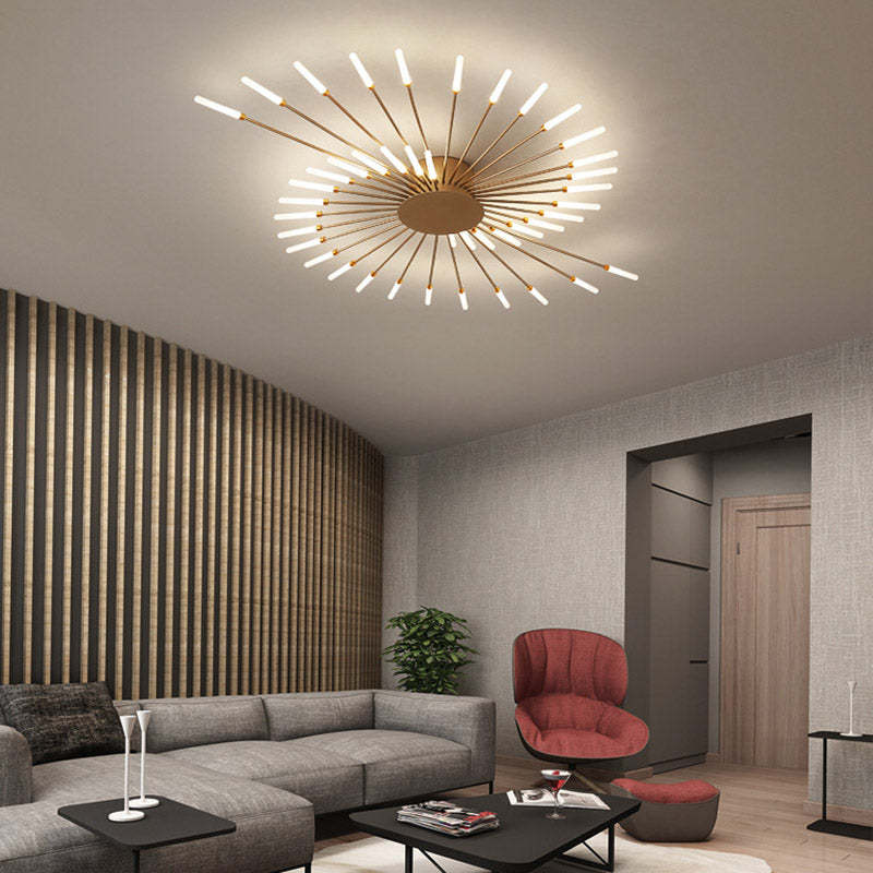Nowoczesna lśniąca LED lampa sufitowa