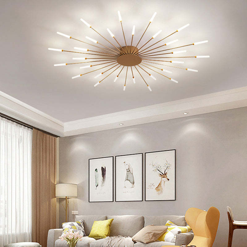 Nowoczesna lśniąca LED lampa sufitowa