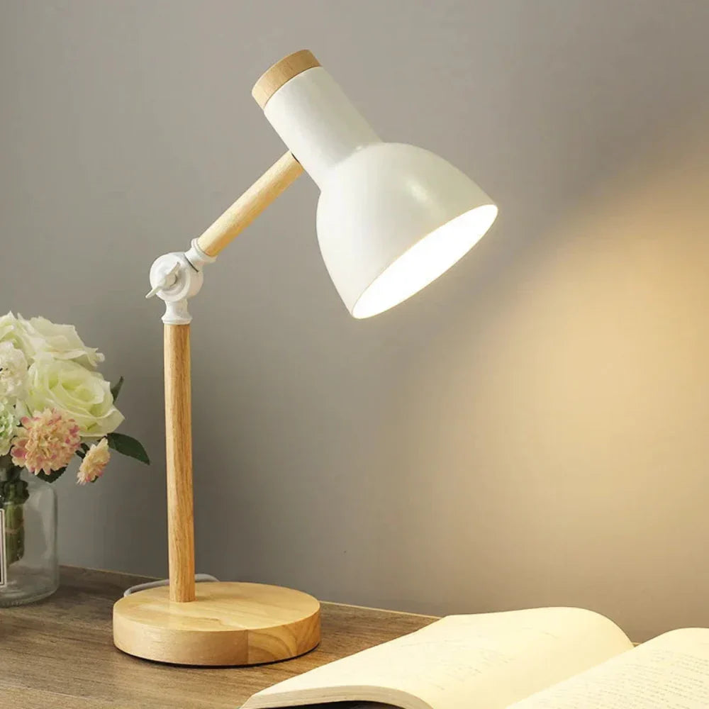 Nowoczesna skandynawska regulowana lampa biurkowa
