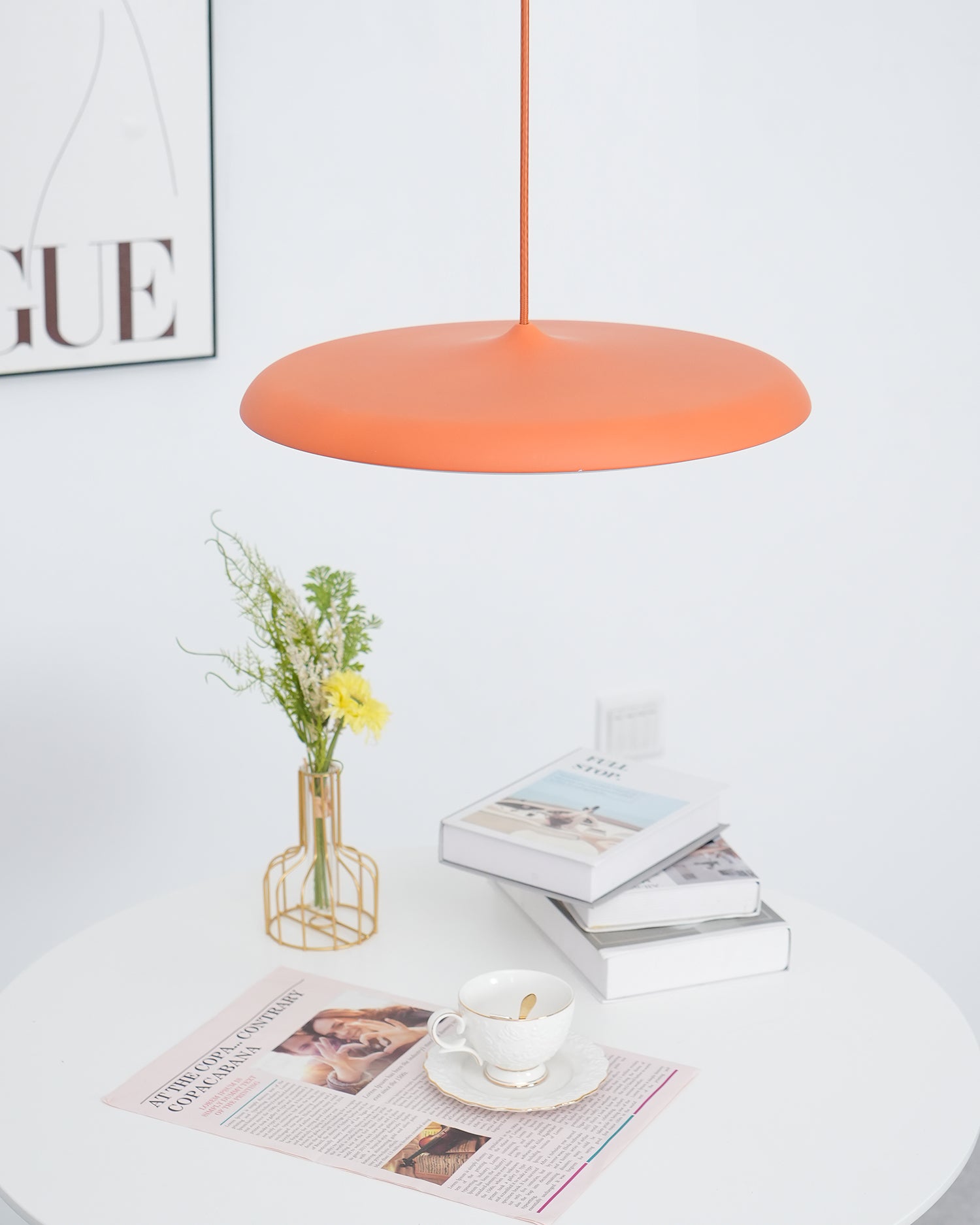 Minimalistyczna okrągła lampa wisząca LED