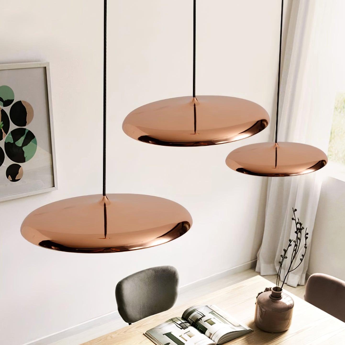 Minimalistyczna okrągła lampa wisząca LED