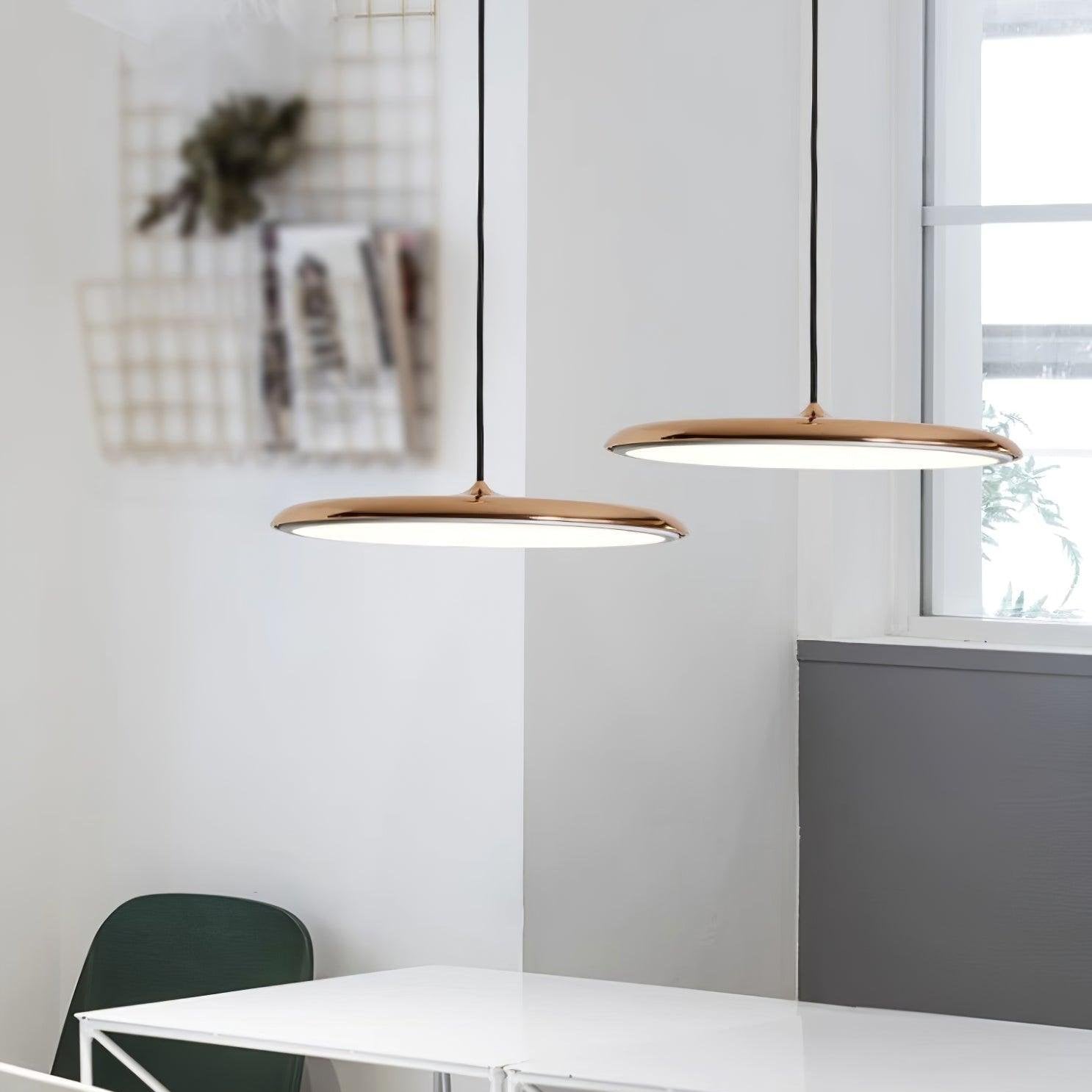 Minimalistyczna okrągła lampa wisząca LED
