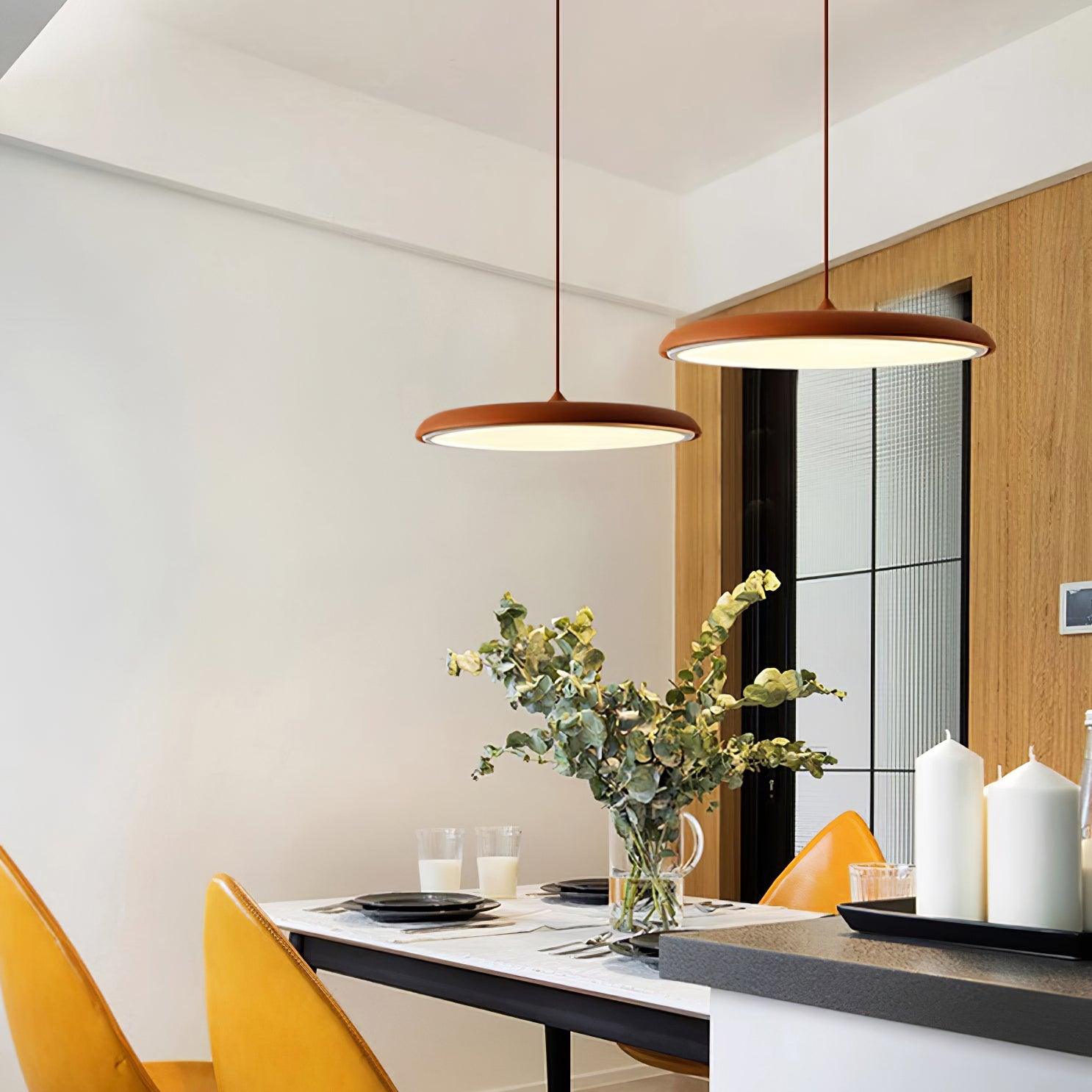 Minimalistyczna okrągła lampa wisząca LED
