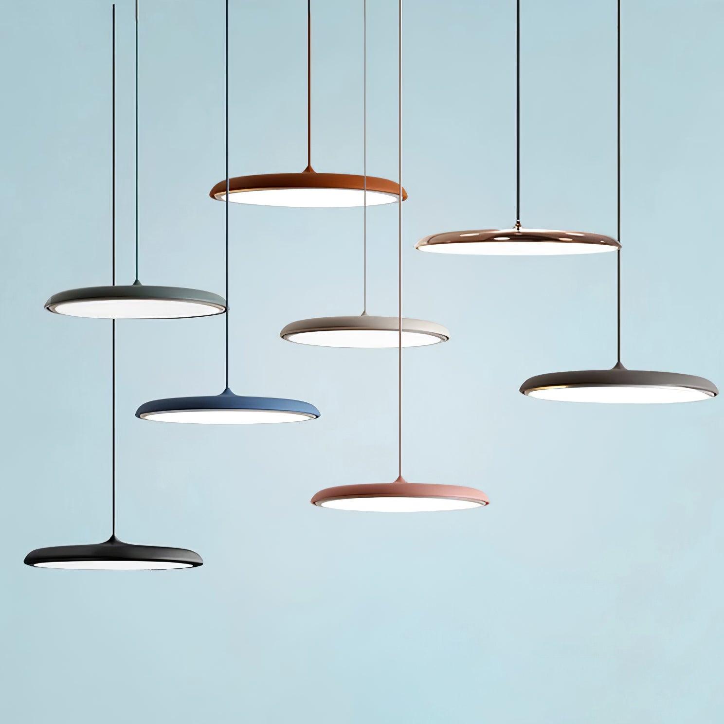 Minimalistyczna okrągła lampa wisząca LED