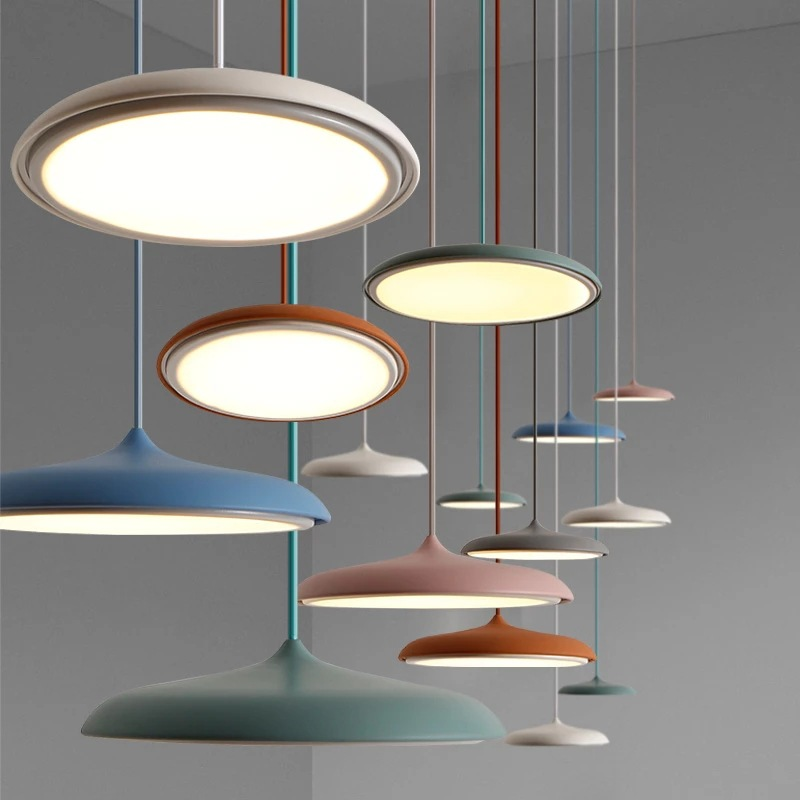 Nowoczesna skandynawska lampa wisząca LED