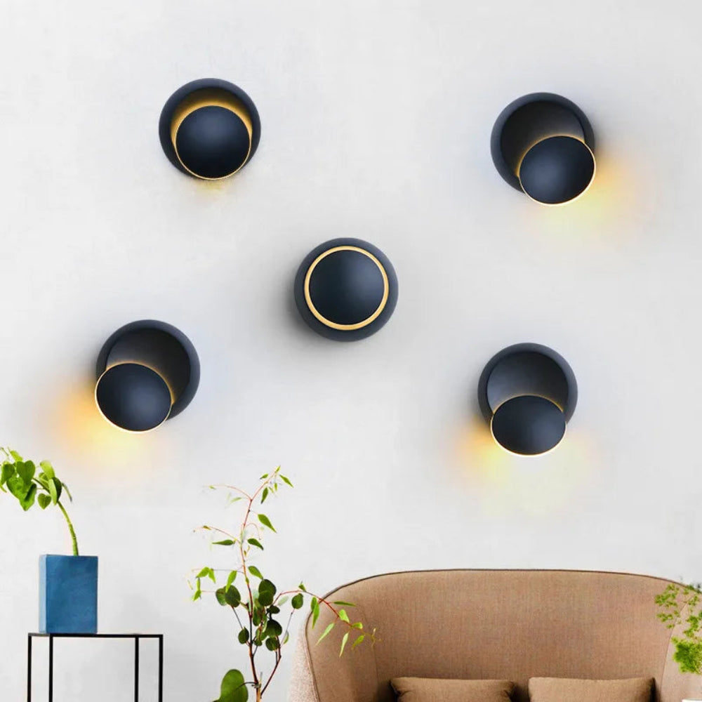 Nowoczesna obrotowa lampa ścienna LED z możliwością obrotu o 350°