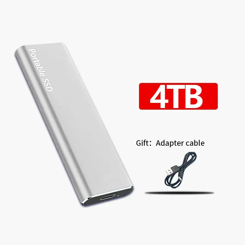 Lekki zewnętrzny dysk SSD do szybkiego transferu - 4TB/1TB