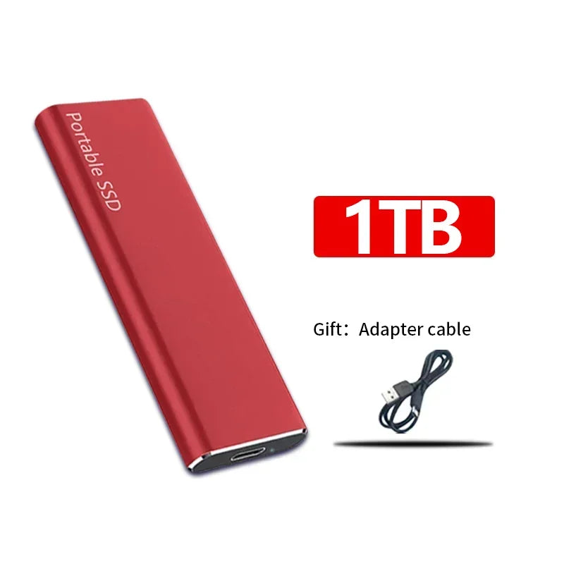 Lekki zewnętrzny dysk SSD do szybkiego transferu - 4TB/1TB
