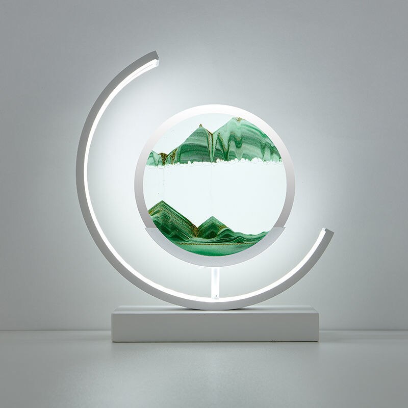 LED Ruchoma Piaskowa Lampa Stołowa Regulowane Oświetlenie