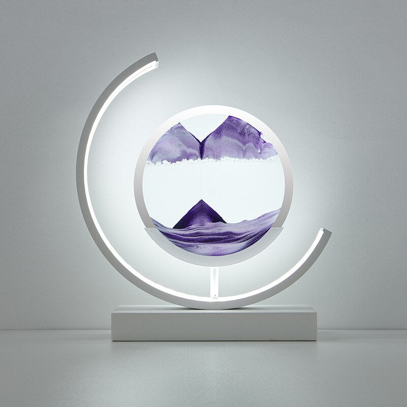 LED Ruchoma Piaskowa Lampa Stołowa Regulowane Oświetlenie