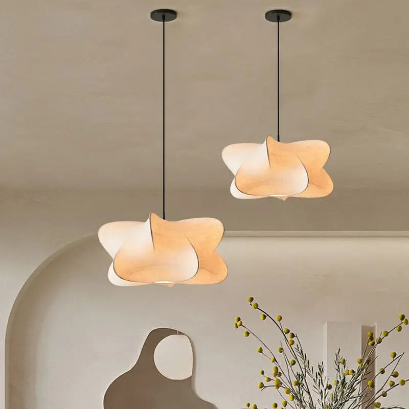 Nowoczesna Lampa Wisząca w Stylu Japońskim