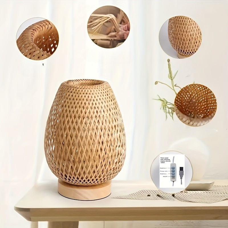 Nowoczesna lampa nocna LED Boho