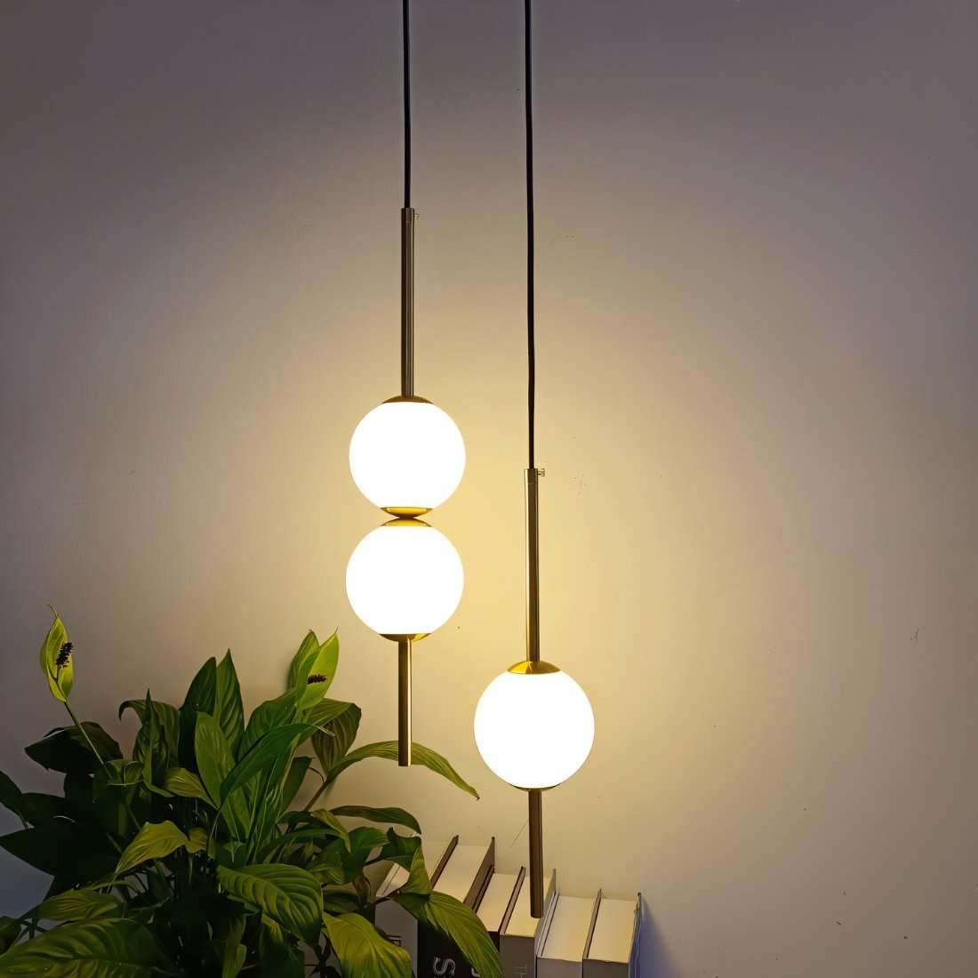 Elegancka skandynawska lampa sufitowa