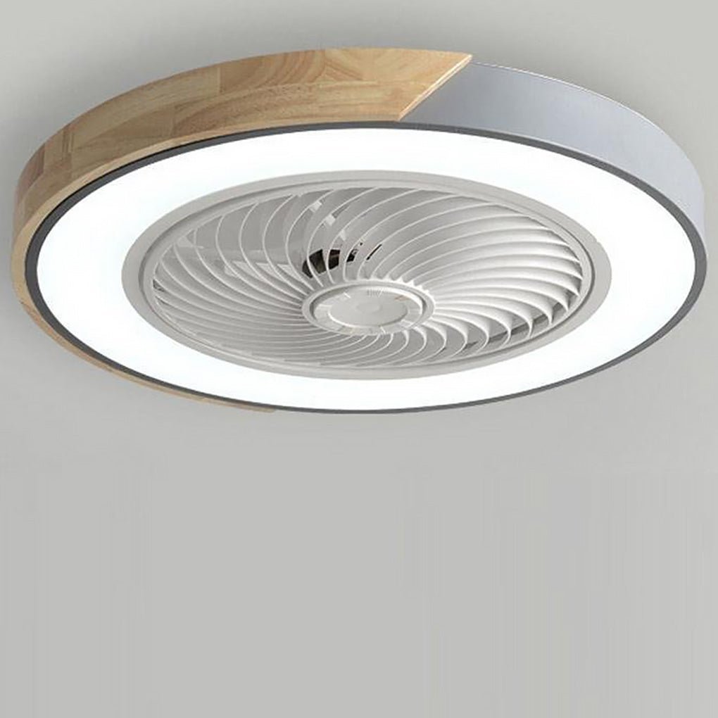 Elegancka lampa sufitowa LED z wentylatorem