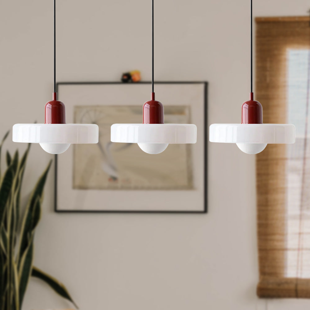 Nowoczesna Lampa Wisząca – Regulowana Lampa Sufitowa z 3 Szklanymi Kloszami