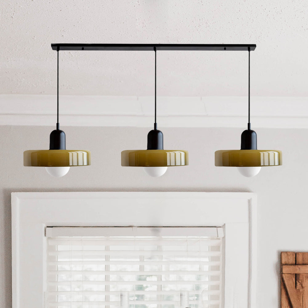 Nowoczesna Lampa Wisząca – Regulowana Lampa Sufitowa z 3 Szklanymi Kloszami
