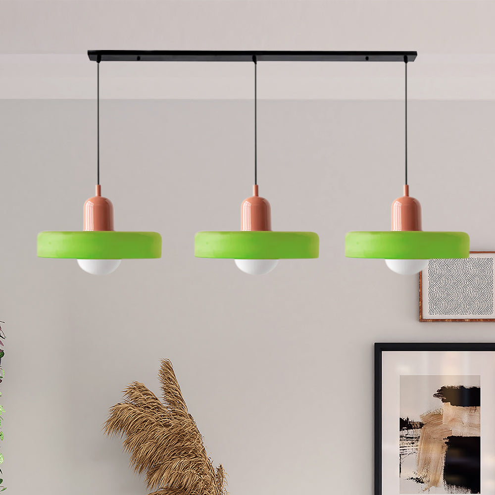 Nowoczesna Lampa Wisząca – Regulowana Lampa Sufitowa z 3 Szklanymi Kloszami
