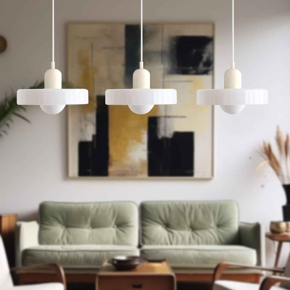 Nowoczesna Lampa Wisząca – Regulowana Lampa Sufitowa z 3 Szklanymi Kloszami