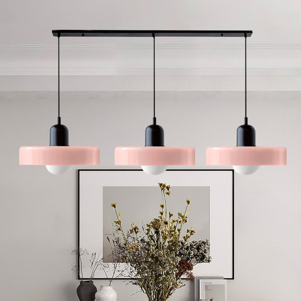 Nowoczesna Lampa Wisząca – Regulowana Lampa Sufitowa z 3 Szklanymi Kloszami