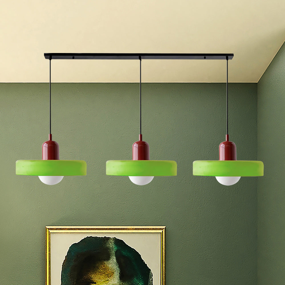 Nowoczesna Lampa Wisząca – Regulowana Lampa Sufitowa z 3 Szklanymi Kloszami