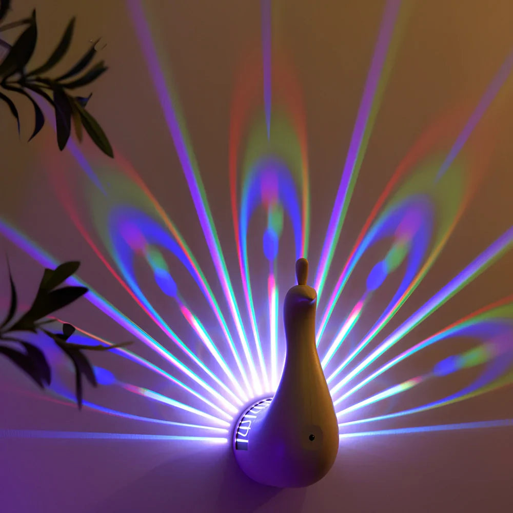 Lampa ścienna LED z projekcją zwierząt