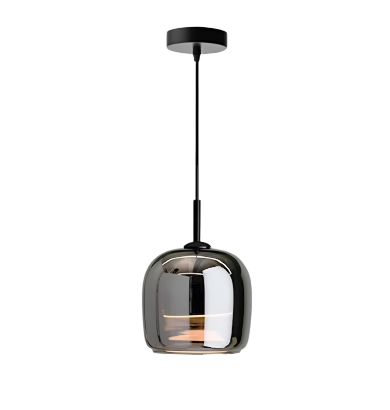 Nowoczesna Czarna Lampa Wisząca ze Szkła – Elegancka nad Stół i do Salonu