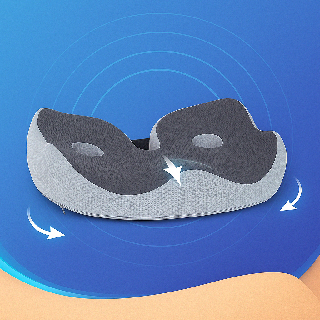 Poduszka z pamięcią na poprawę postawy i pleców