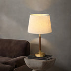 Retro mosiężna lampka nocna w kształcie walca
