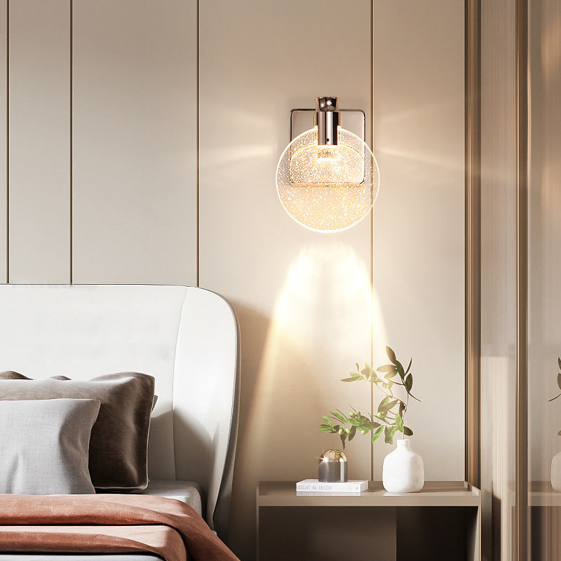Skandinavische Kristall-LED-Wandleuchte mit Nachtlichtfunktion