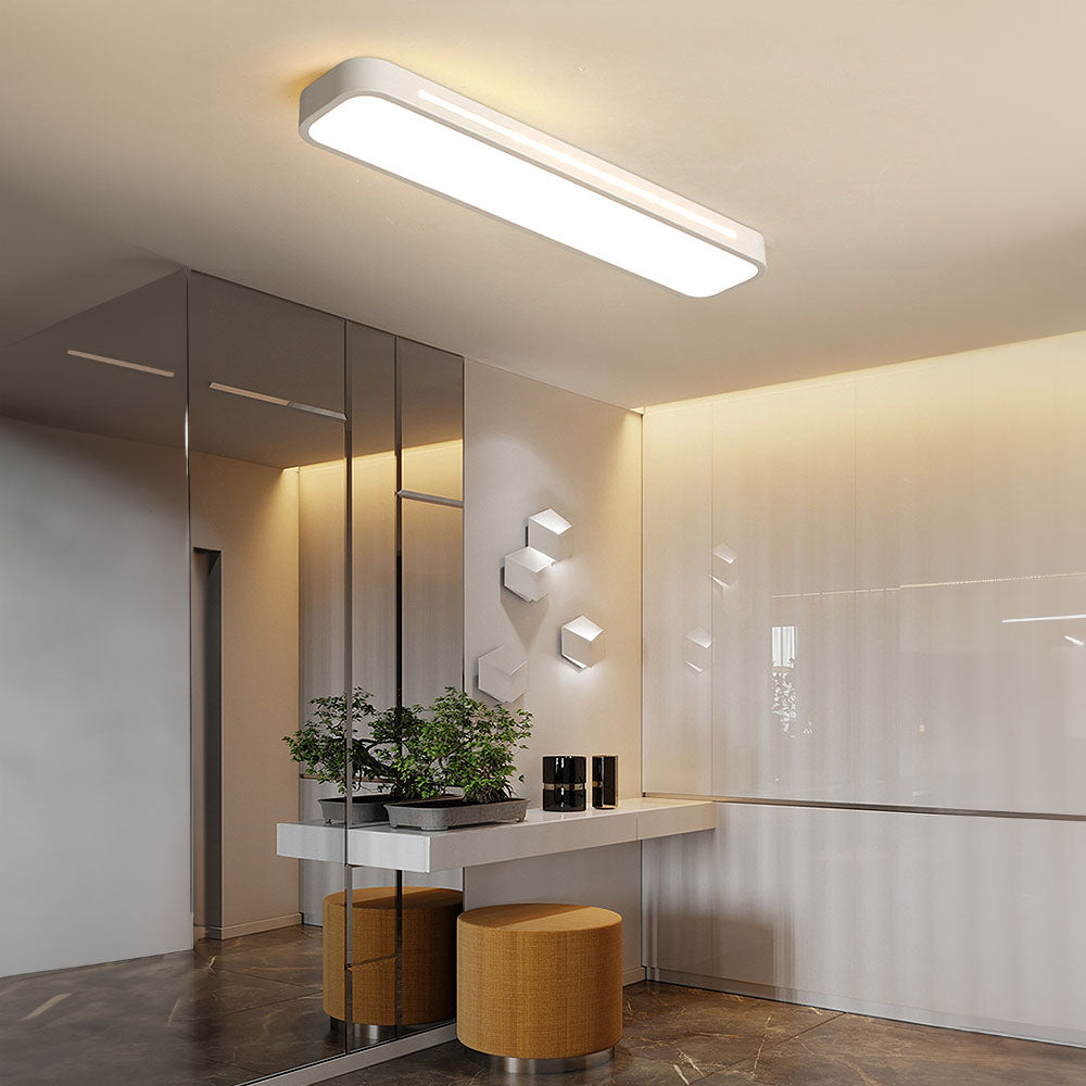 Nordycka minimalistyczna długa lampa sufitowa LED