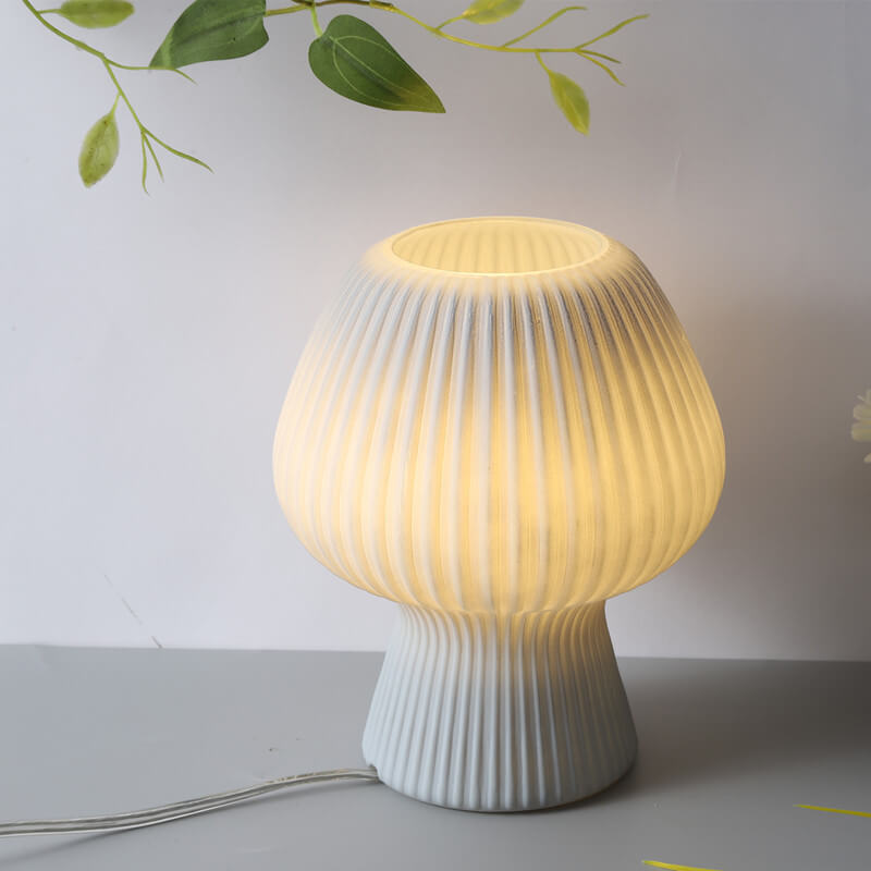 Minimalist mushroom-shaped night light