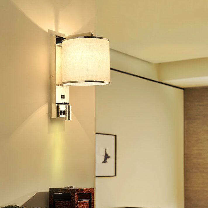 Lampada da parete artistica leggera di lusso a 1 luce in acciaio inox