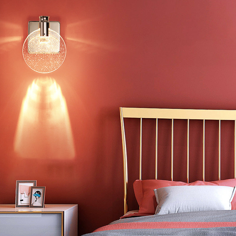 Applique LED in cristallo scandinavo con funzione di lampada da notte