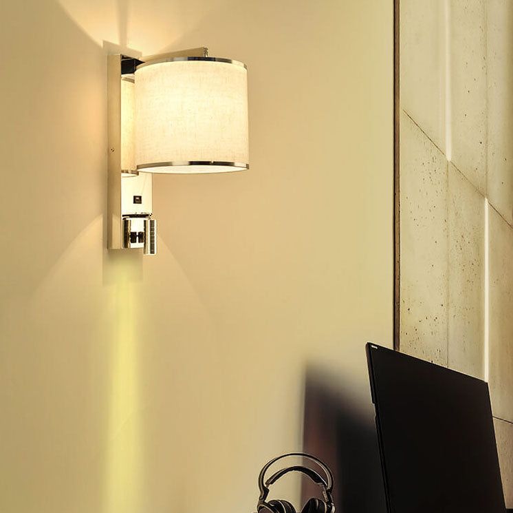 Lampada da parete artistica leggera di lusso a 1 luce in acciaio inox
