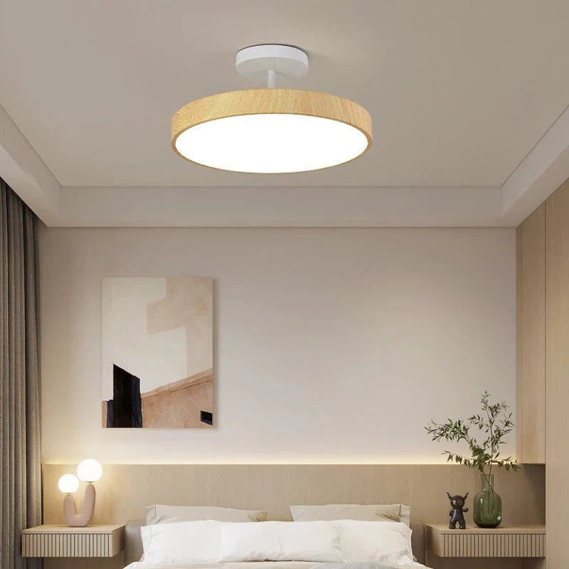 Okrągła Półwpuszczana Lampa Sufitowa LED Design Skandynawski