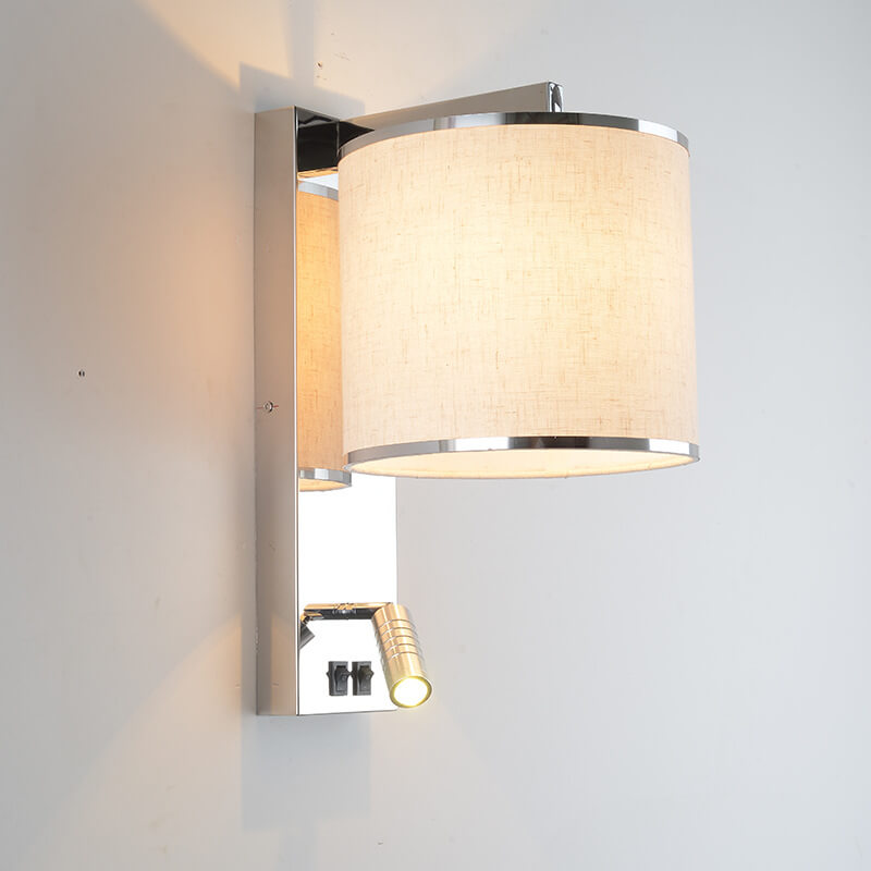Artistic lightweight luxury 1-light stainless steel wall lamp